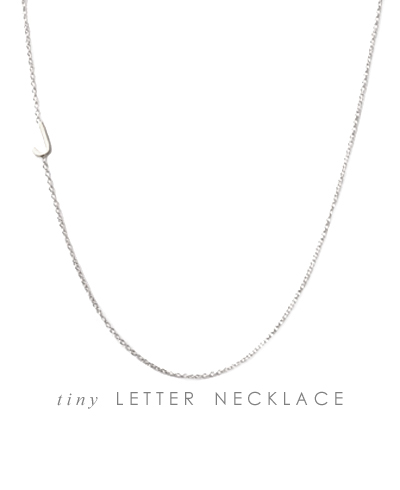 tiny Letter Necklace