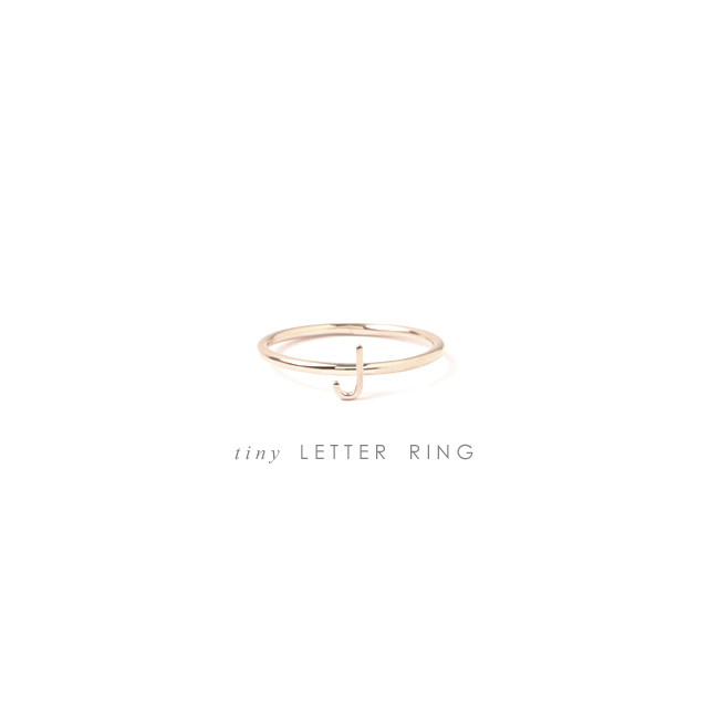 tiny Letter Ring